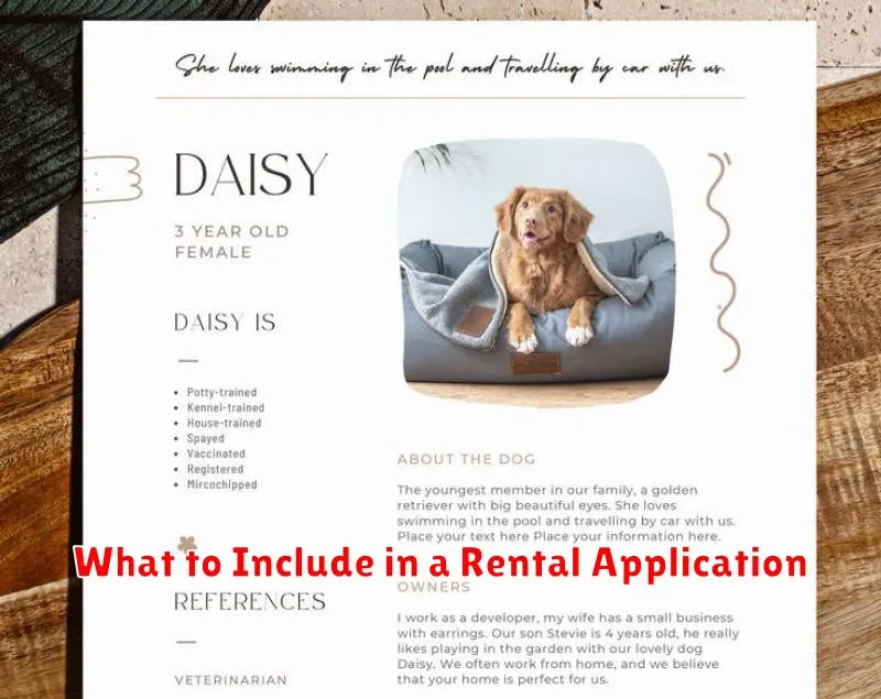 What to Include in a Rental Application